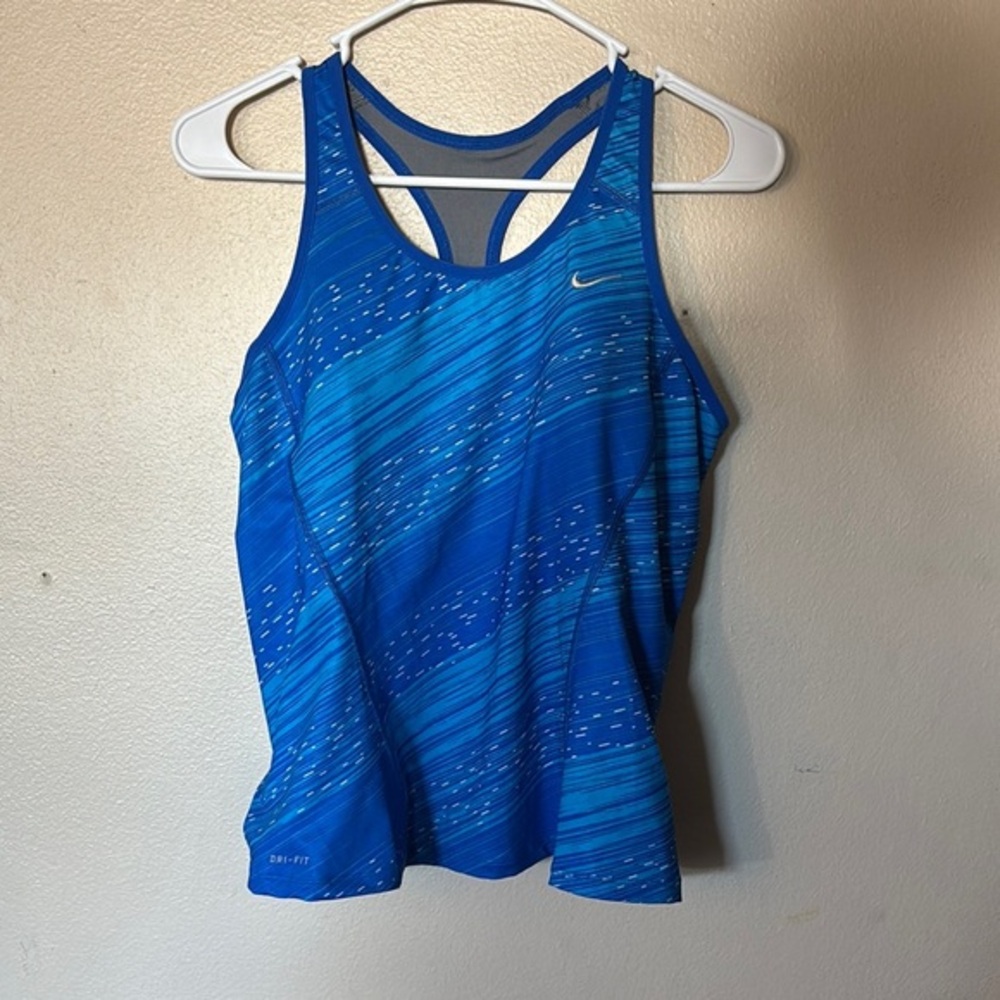 Nike Women's Blue Tank Top Racerback Dri-Fit